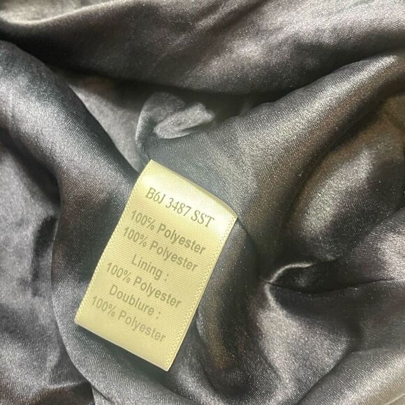 PARKER Sequin Beaded Aquarius Blue Keyhole Halter Cocktail Dress Evening Size 4 - Picture 11 of 14